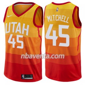 Camiseta Hombre Utah Jazz Donovan Mitchell 45 Nike City Edition Swingman
